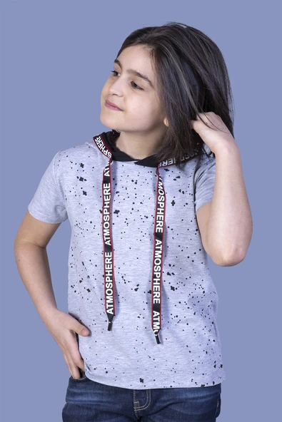 Toontoy Erkek Çocuk Kapüşonu Şeritli Tişört - 5