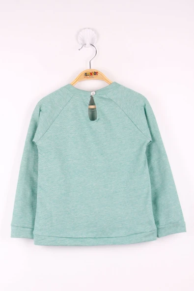 Toontoy Kız Çocuk Çanta Nakışlı Sweatshirt - 4