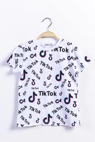 Toontoy Erkek Çocuk TikTok Baskılı Tişört - Resim 10