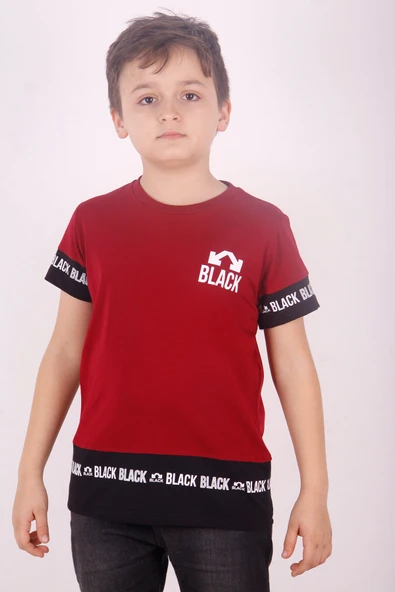 Toontoy Erkek Çocuk BLACK Baskılı Tişört - 10