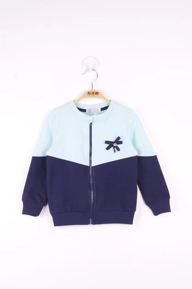 Toontoy Kız Çocuk Fiyonk Detaylı Garnili Hırka - 3