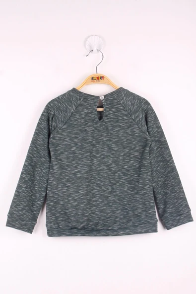 Toontoy Kız Çocuk Çanta Nakışlı Sweatshirt - 3