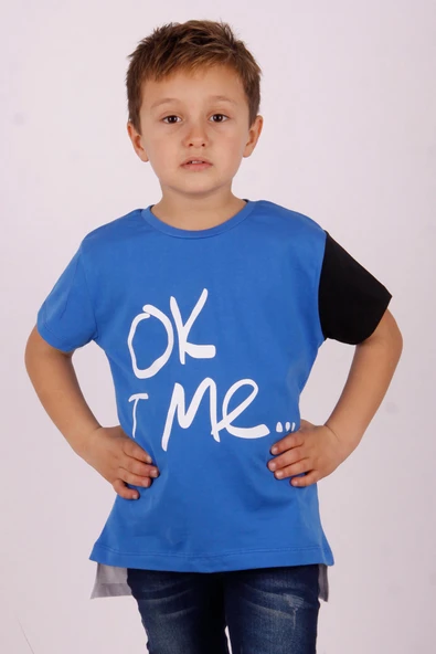 Toontoy Erkek Çocuk Tek Kol Garnili Tişört