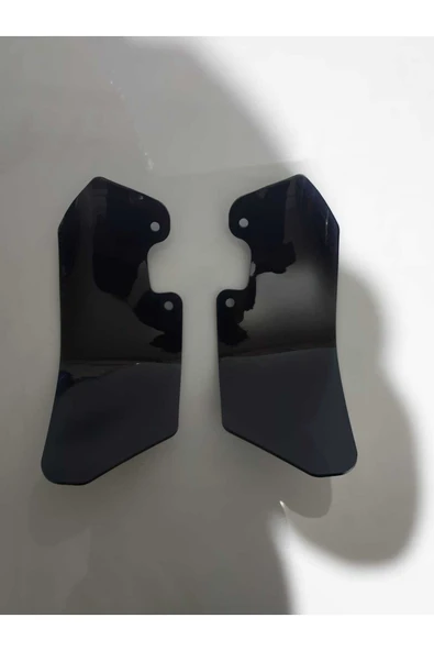 MOTOCAM Bmw R1200 1250 GS 2004 2012 Model Yan Deflektör Böbrek Koruma Camı Rüzgarlık Siyah Renkli Çift