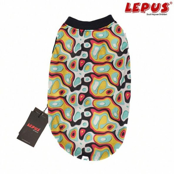 Lepus Kedi ve KÜÇÜK Köpek T-Shirt Desen2 S Sırt24cm Göğüs37cm Boyun23cm