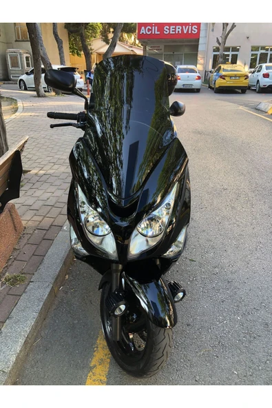 MOTOCAM Honda Silwerving SWT 600 Siperlik Ön Cam 2008 2013 Model 70cm Siyah Renkli 4mm