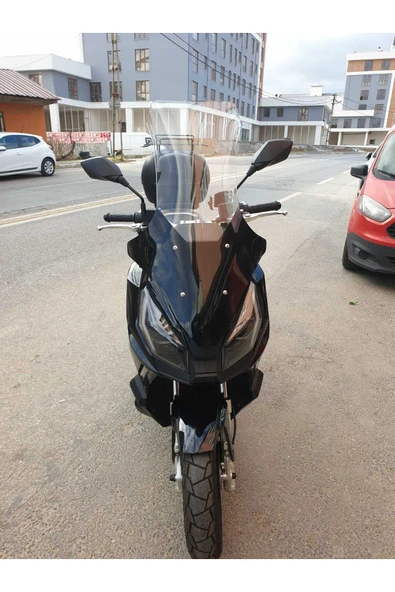MOTOCAM Kanuni Seha Siperlik Ön Cam 2022 2024 Model 78cm şeffaf Renkli 4mm UZUN CAM