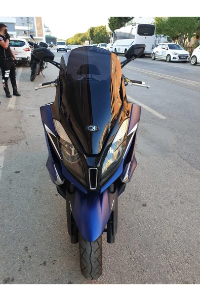 MOTOCAM Kymco Downtown 250i Siperlik Ön Cam 2016 2024 Model 60cm siyah Renkli 4mm BOY