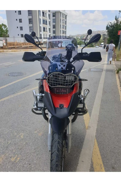 MOTOCAM Bmw R 1200 GS Siperlik Ön Cam 2004 2012 Model 40cm Açıkfüme Renkli 4mm ORTA BOYLU CAM