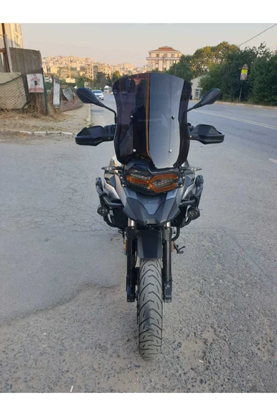 MOTOCAM Bmw F750 GS Siperlik Ön Cam 2018-2023 Model 48cm Siyah Renkli 4mm