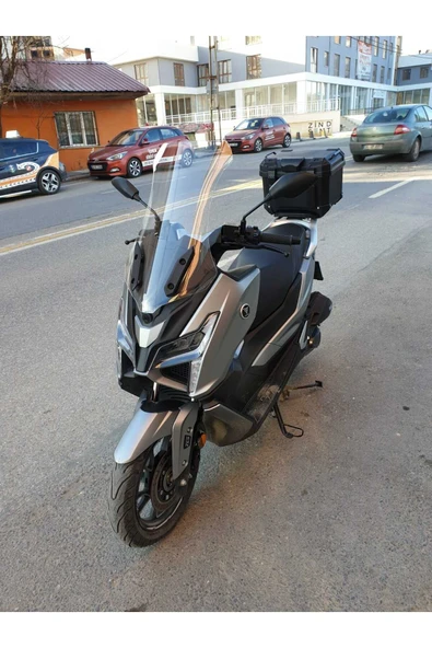 MOTOCAM Voge SR1 Siperlik Ön Cam 2023 2024 Model 72cm Şeffaf Renkli 4mm UZUN CAM - 8