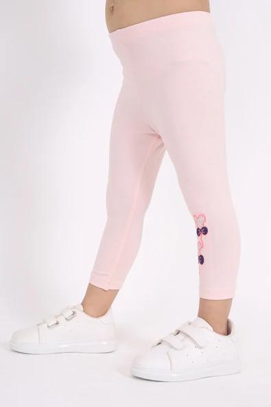 Toontoy Kız Bebek Paçası Nakışlı Tayt - 4