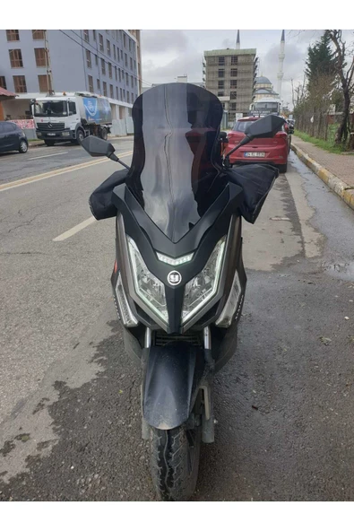 MOTOCAM Yuki T9 strom Ön Cam 2021 2024 Model 62cm Şeffaf Renkli 4mm