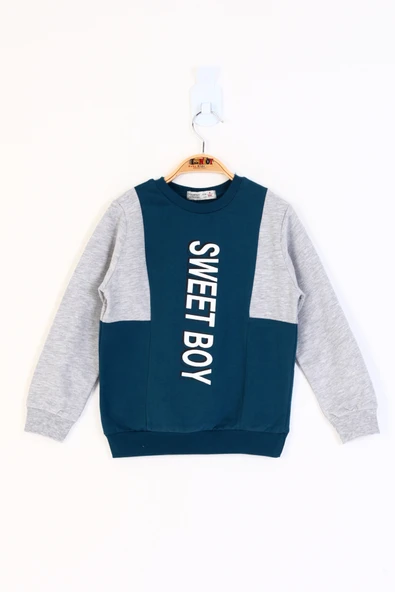 Toontoy Erkek Çocuk Sweet Boy Baskılı Sweatshirt - Resim 5