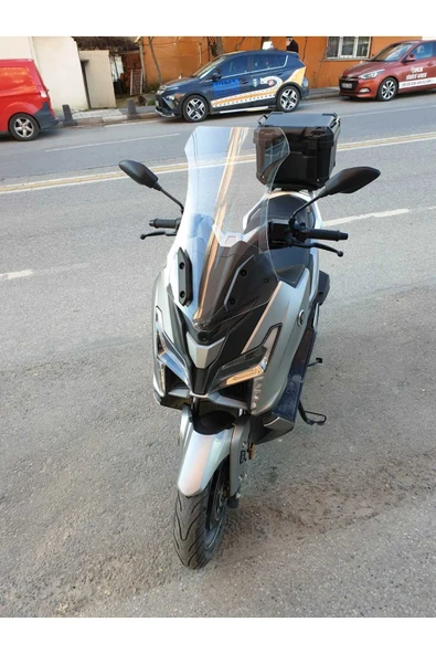 MOTOCAM Voge SR1 Siperlik Ön Cam 2023 2024 Model 72cm Şeffaf Renkli 4mm UZUN CAM - 3