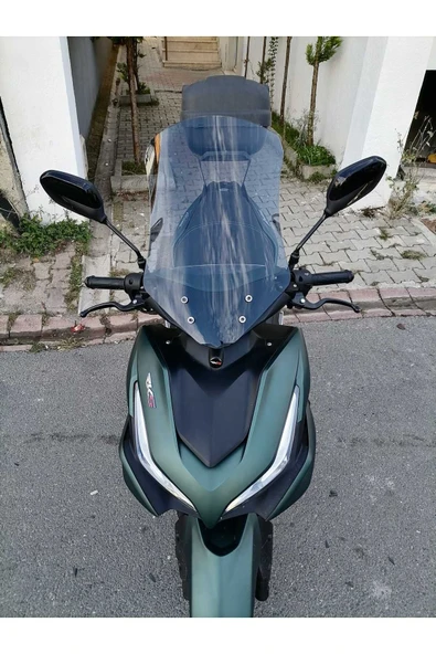 MOTOCAM RKS Arome 125 Siperlik Ön Cam 2023 2024 Model 54cm Açıkfüme Renkli 4mm