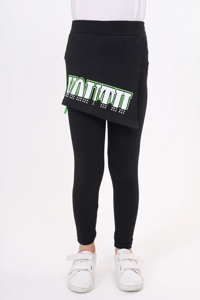 Toontoy Kız Çocuk Neon Şeritli Tayt ürün görseli