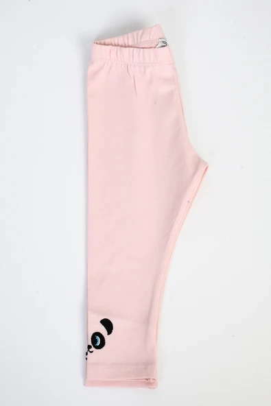 Toontoy Kız Çocuk Paçası Nakışlı Tayt - 8