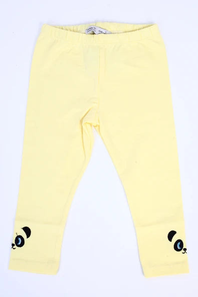 Toontoy Kız Çocuk Paçası Nakışlı Tayt - 7