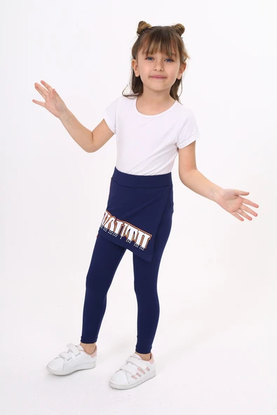 Toontoy Kız Çocuk Neon Şeritli Tayt - Resim 10