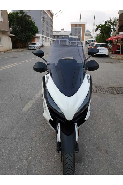 MOTOCAM Zontes 350 E Siperlik Ön Cam 2022 2023 Model 70cm Açıkfüme Renkli 4mm