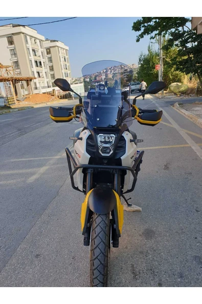 MOTOCAM RKS QJ SVT 650 X Siperlik Ön Cam 2023 2024 Model 50cm Açıkfüme Renkli 4mm UZUN CAM