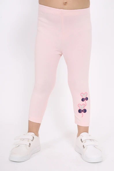 Toontoy Kız Bebek Paçası Nakışlı Tayt - 3