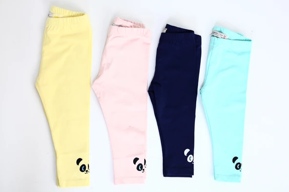 Toontoy Kız Çocuk Paçası Nakışlı Tayt - 9