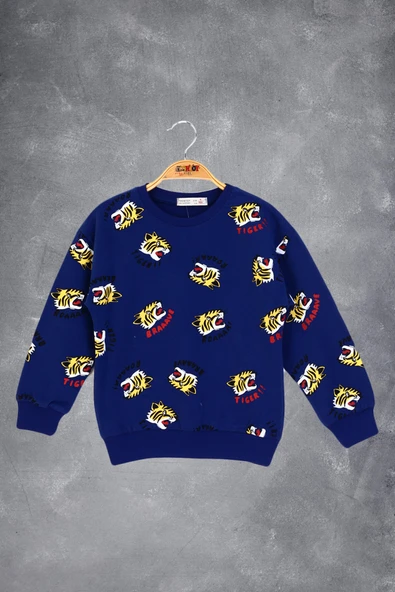 Toontoy Erkek Çocuk Tıger Baskılı Sweatshirt - 12