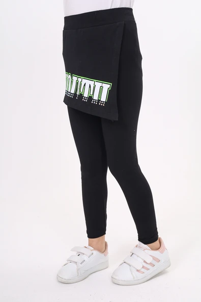 Toontoy Kız Çocuk Neon Şeritli Tayt - Resim 2