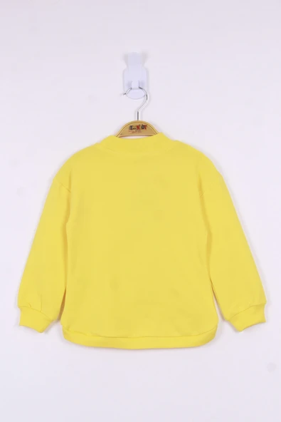 Toontoy Kız Çocuk Kedi Baskılı Sweatshirt - Resim 4