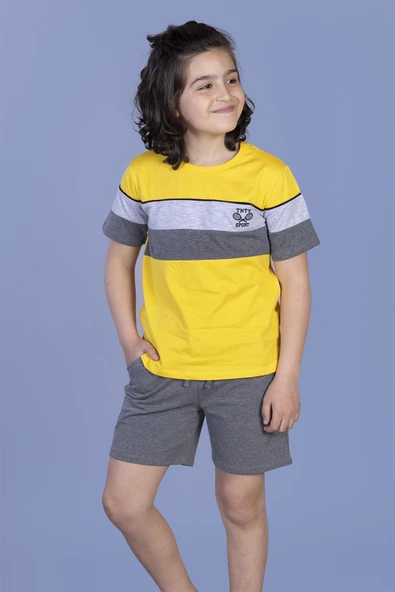 Toontoy Erkek Çocuk Garni Detaylı Nakışlı Takım - 3