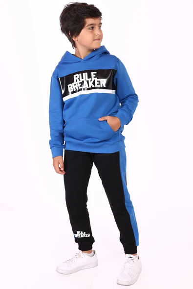 Toontoy Erkek Çocuk Rule Breaker Baskılı Eşofman Takım - 9