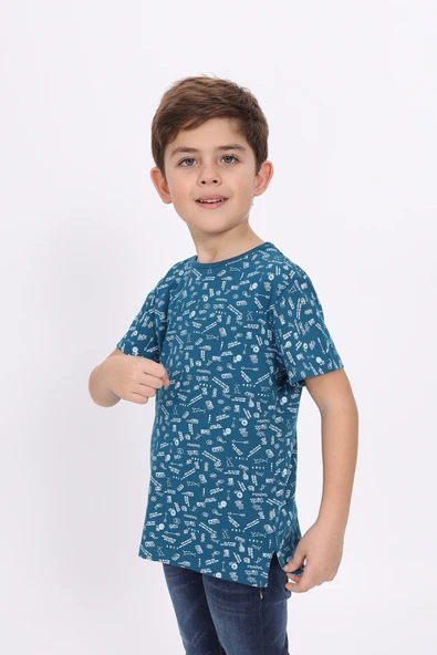 Toontoy Erkek Çocuk Komple Baskılı Tişört - Resim 3