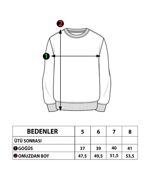 Toontoy Erkek Çocuk Baskılı Sweatshirt