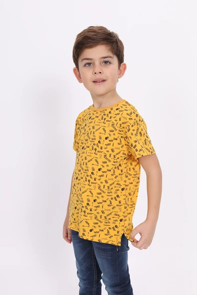Toontoy Erkek Çocuk Komple Baskılı Tişört - Resim 8