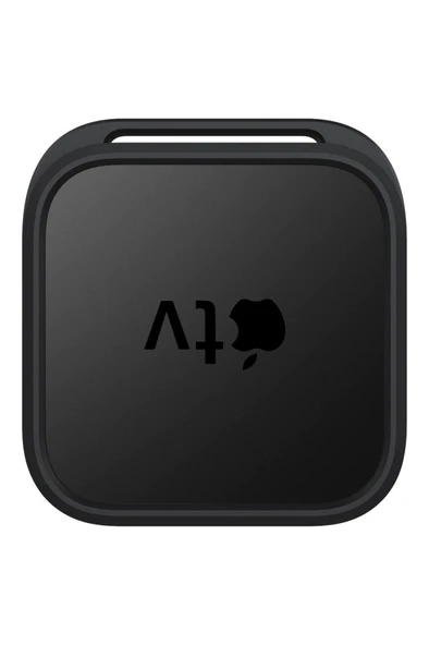 Spigen Apple TV 4K Kılıf Mount Silicone Fit (Silikon) Black - AMP03785 - 5