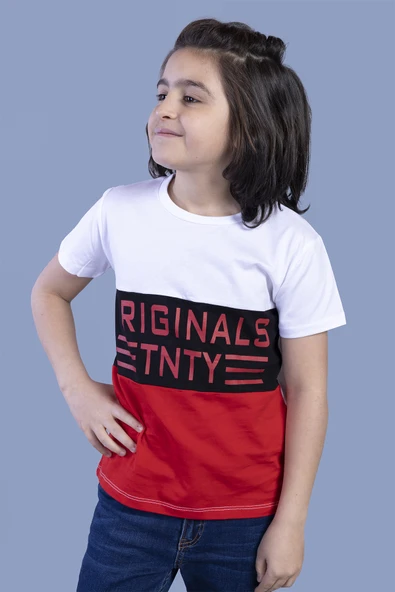 Toontoy Erkek Çocuk Garni Detaylı Baskılı Tişört - 10