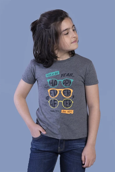Toontoy Erkek Çocuk Gözlük Baskılı Tişört - 10