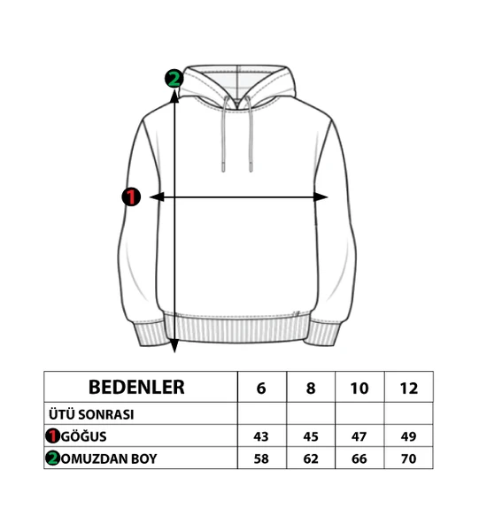 Toontoy Kız Çocuk Kedi Desenli Taş İşlemeli Kanguru Cepli Sweatshirt - 10