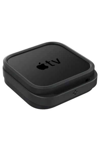 Spigen Apple TV 4K Kılıf Mount Silicone Fit (Silikon) Black - AMP03785 - 7