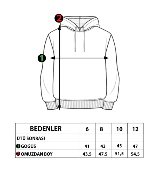 Toontoy Kız Çocuk Tavşan Baskılı Kapüşonlu Sweatshirt - 8