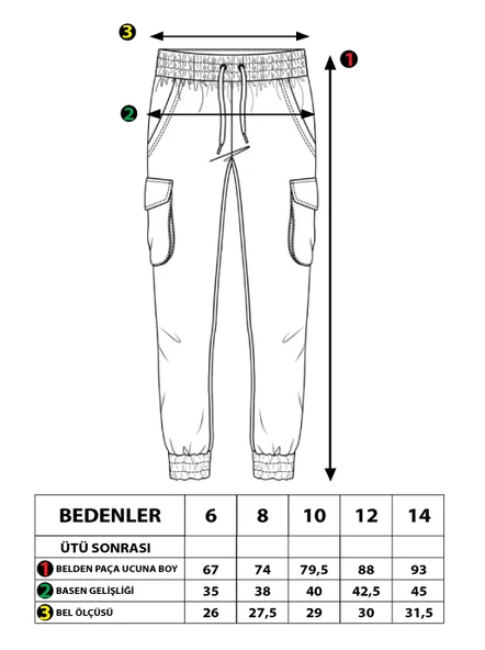 Toontoy Erkek Çocuk Kargo Cepli Jogger Eşofman Alt - Resim 4