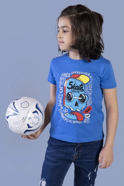 Toontoy Erkek Çocuk Skate  Baskılı Tişört - 7