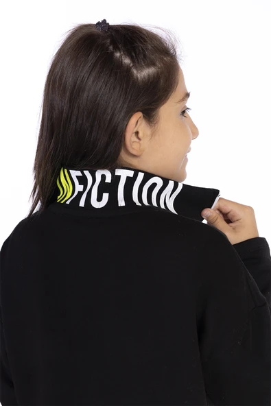 Toontoy Kız Çocuk Baskılı Uzun Hırka