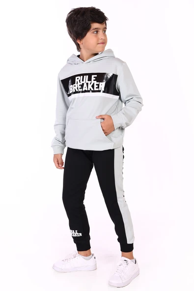 Toontoy Erkek Çocuk Rule Breaker Baskılı Eşofman Takım - 7