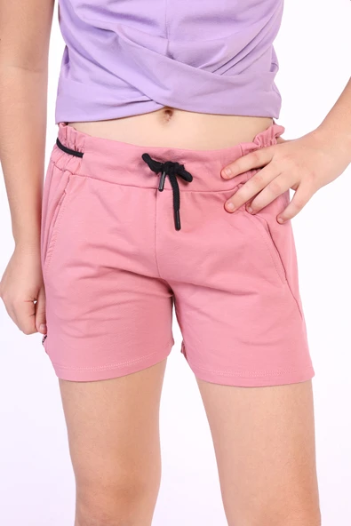 Toontoy Kız Çocuk Back To You Nakışlı Şort - 11