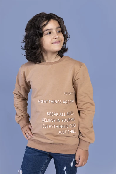 Toontoy Erkek Çocuk Kabartma Baskılı Sweatshirt - 12