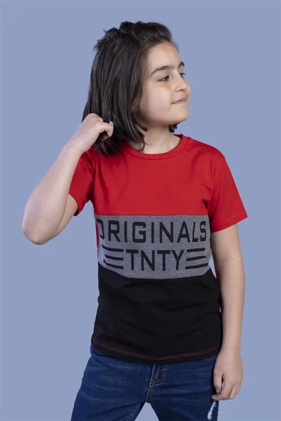 Toontoy Erkek Çocuk Garni Detaylı Baskılı Tişört - 8