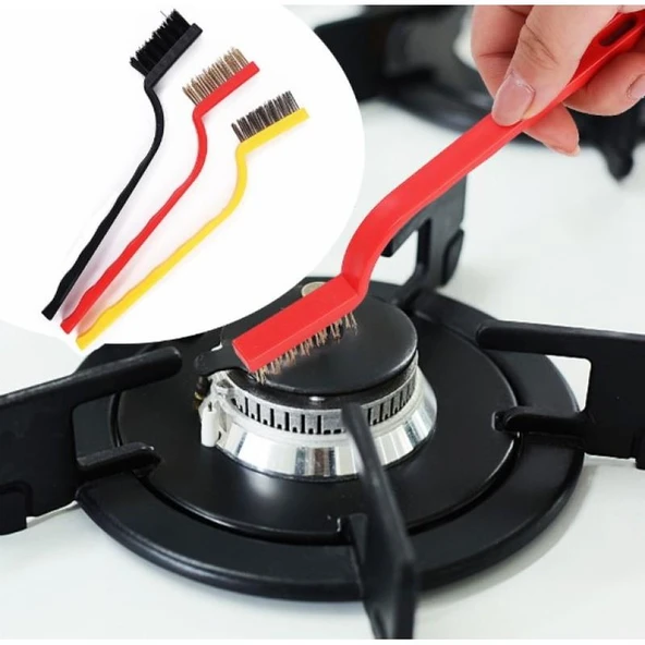 Vonkap 3 Parça Tel Fırça Detaylı Temizlik Seti - Resim 3